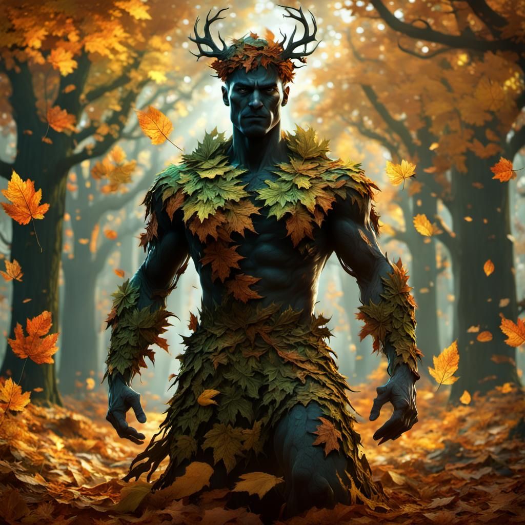 Autumn forest god
