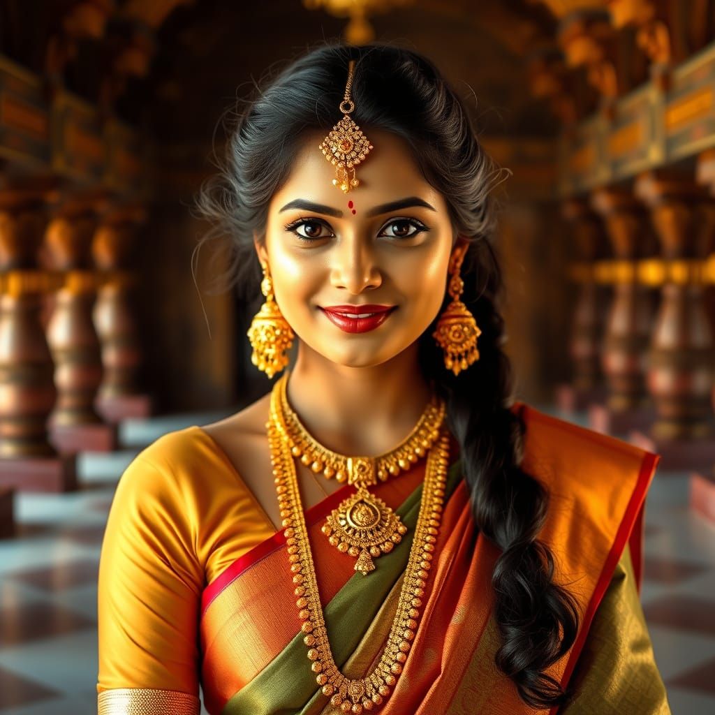 Sree Leela in Traditional Tamil Nadu Attire