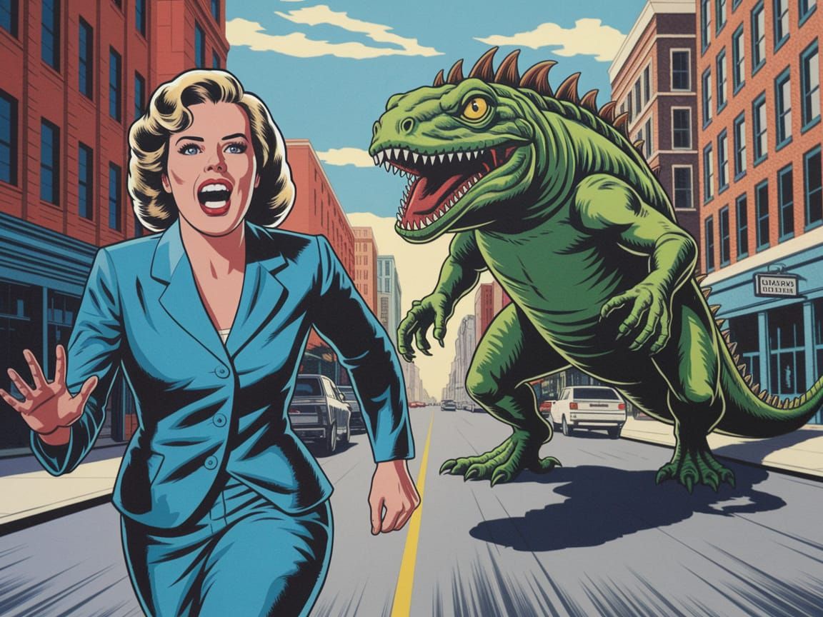 The Son of the Monster Movie Poster in Pop Art Style