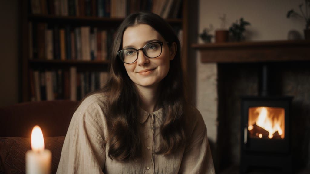 Soulful Finnish Librarian in Cozy Cottagecore Style