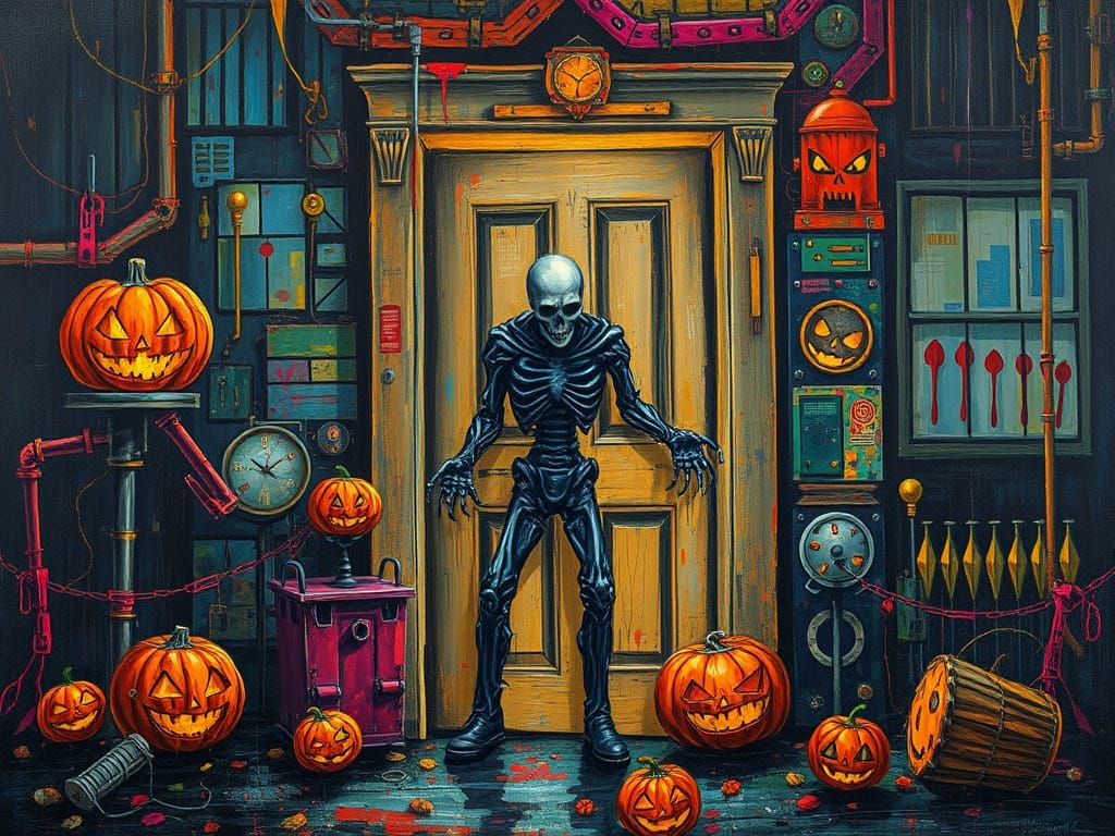 Halloween Night Opens to a Horrific Costume in Dystopian Sty...