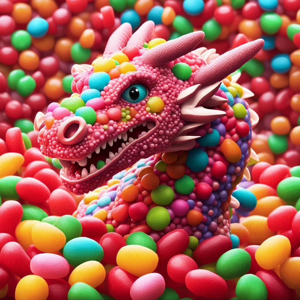 Gumdrop Dragon vs Candy Knight in Candyland