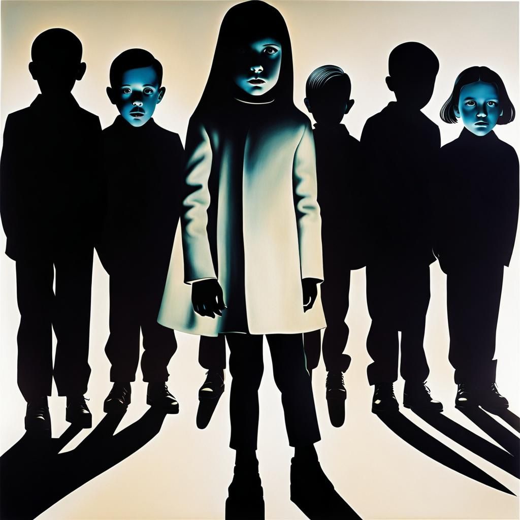 Emotional Double Exposure with Dreamlike Monsters