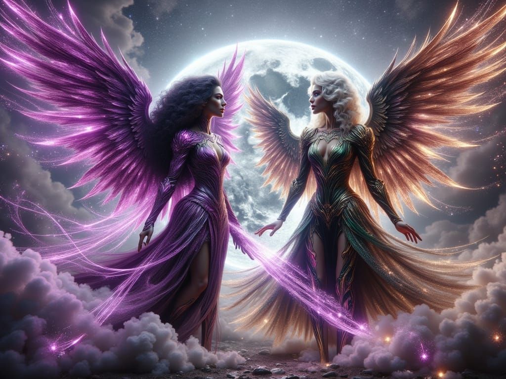 Angels Ready for Battle in Sci-Fi Style