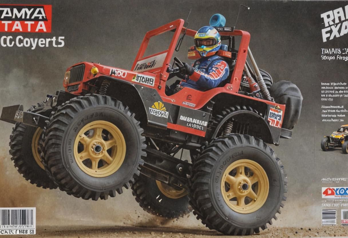 Classic Tamiya RC Car Box Art Recreation