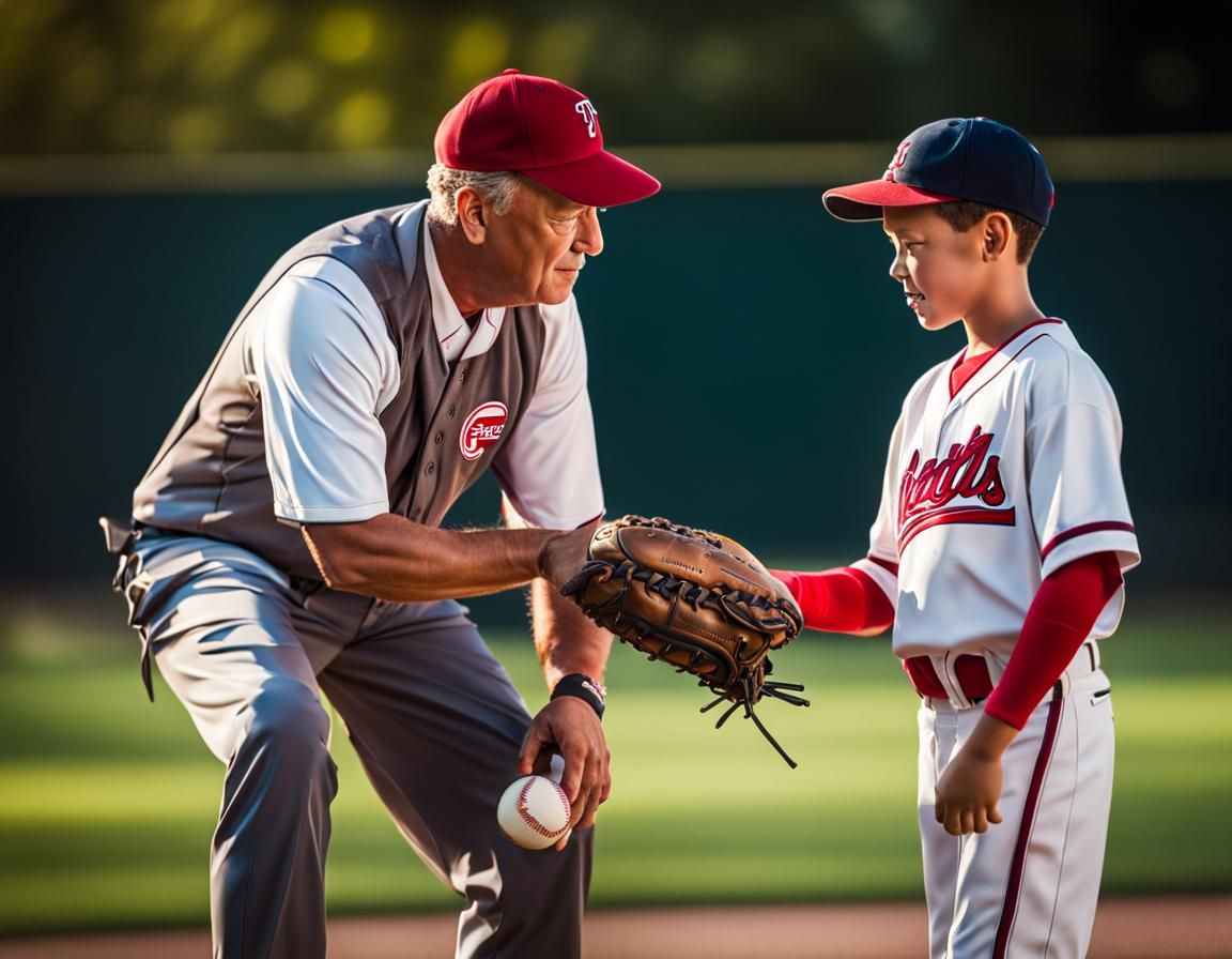 Baseball Glove Exchange in Sharp Focus