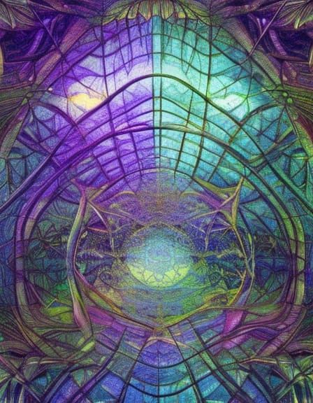 Surreal Jungle Birth: Dynamic Fashion Art