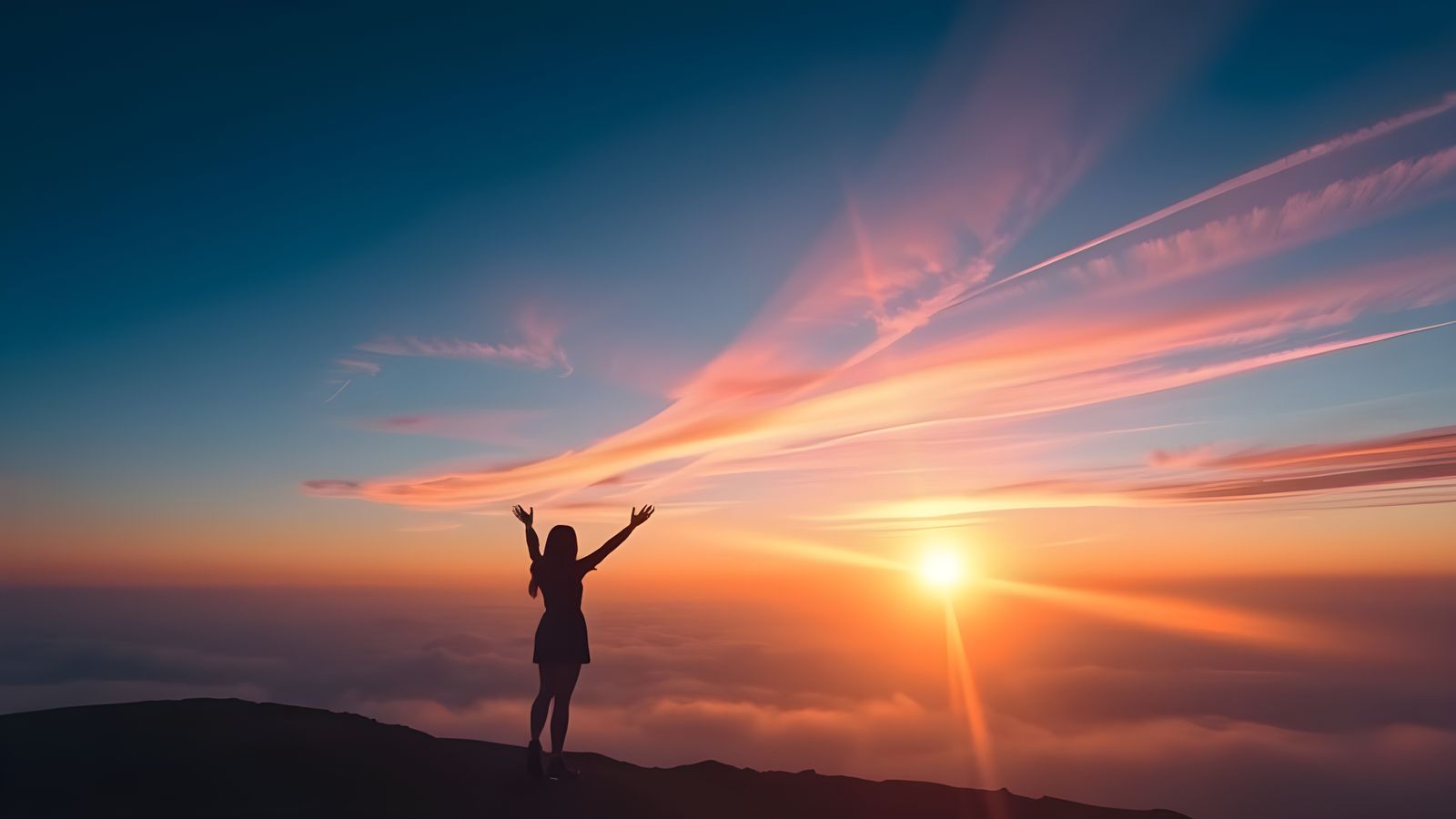 Vibrant Morning Scene Celebrates New Year's Hope