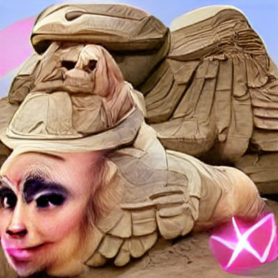 Trixie Mattel as a Surreal Sphinx