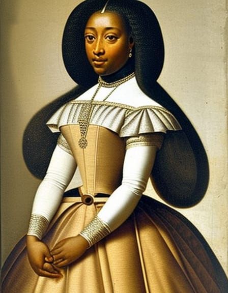 17th Century Portrait of a Beautiful Black Woman