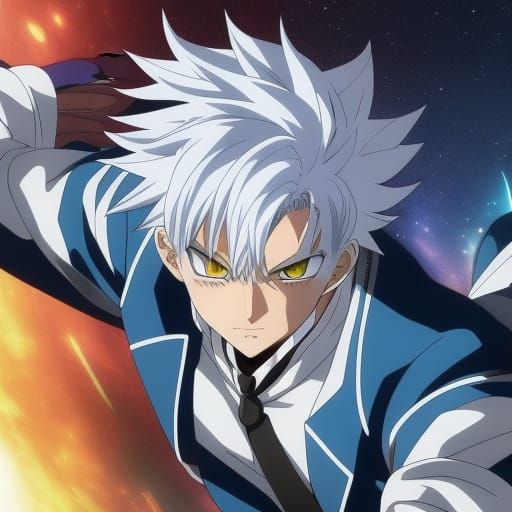 Anime Male with Electric Powers in Ghibli Style