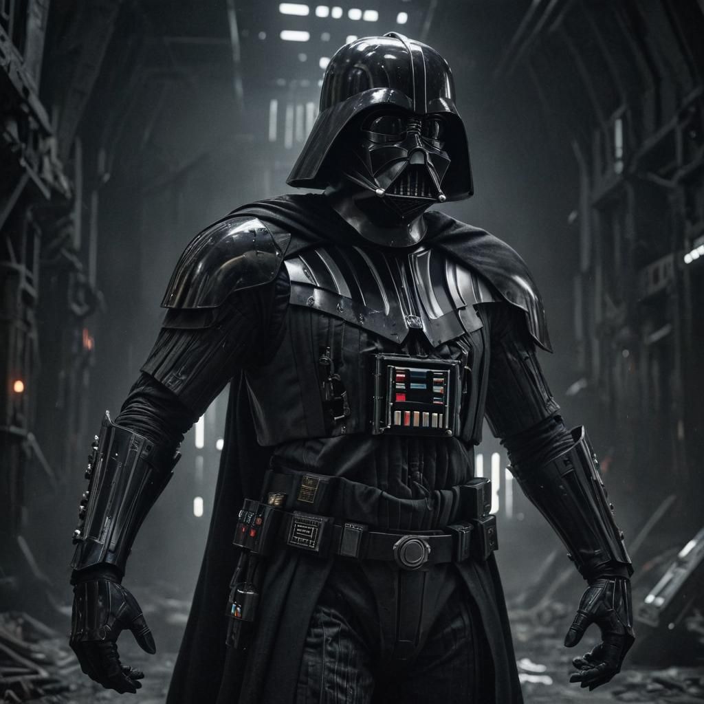 Darth Vader in Dark Art Macabre Style