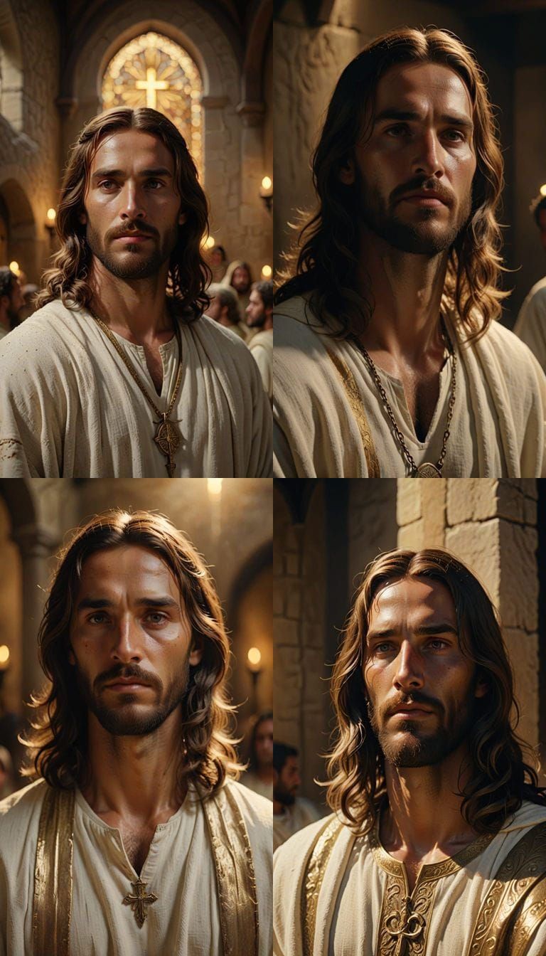 Ultra Realistic Jesus Christ in Medieval Setting