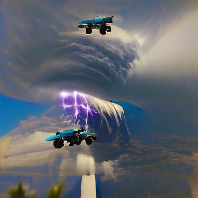 Minimalist Thunderstorm Illustration