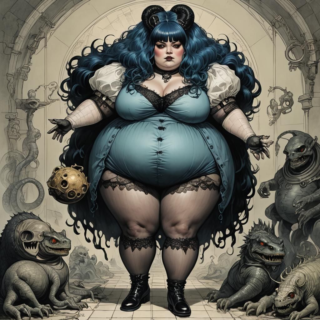 Morbid Gothic Enchantress in Dark Arts Institute