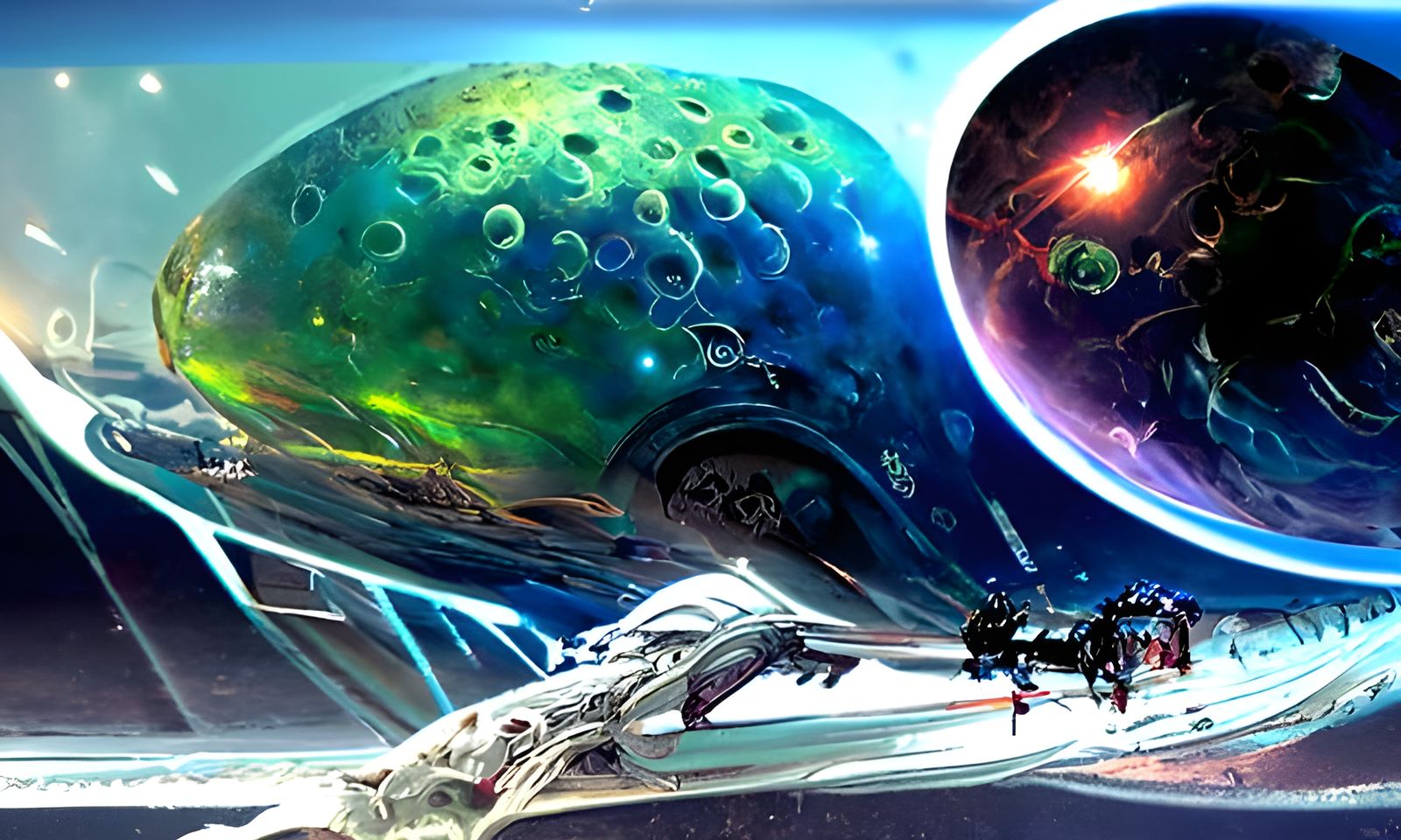 Detailed Sci-Fi Ceres Landscape Art