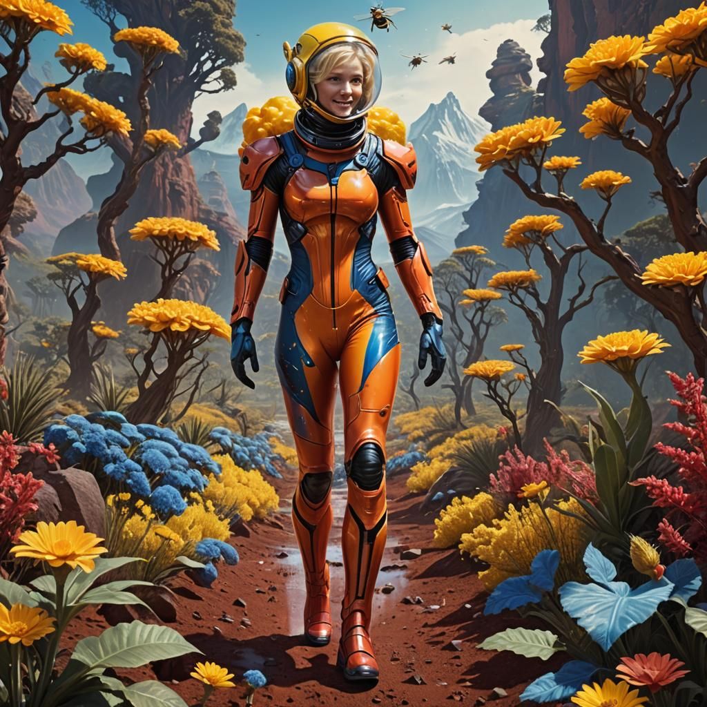 Alien Planet: Curvy Women in a Sci-Fi Landscape