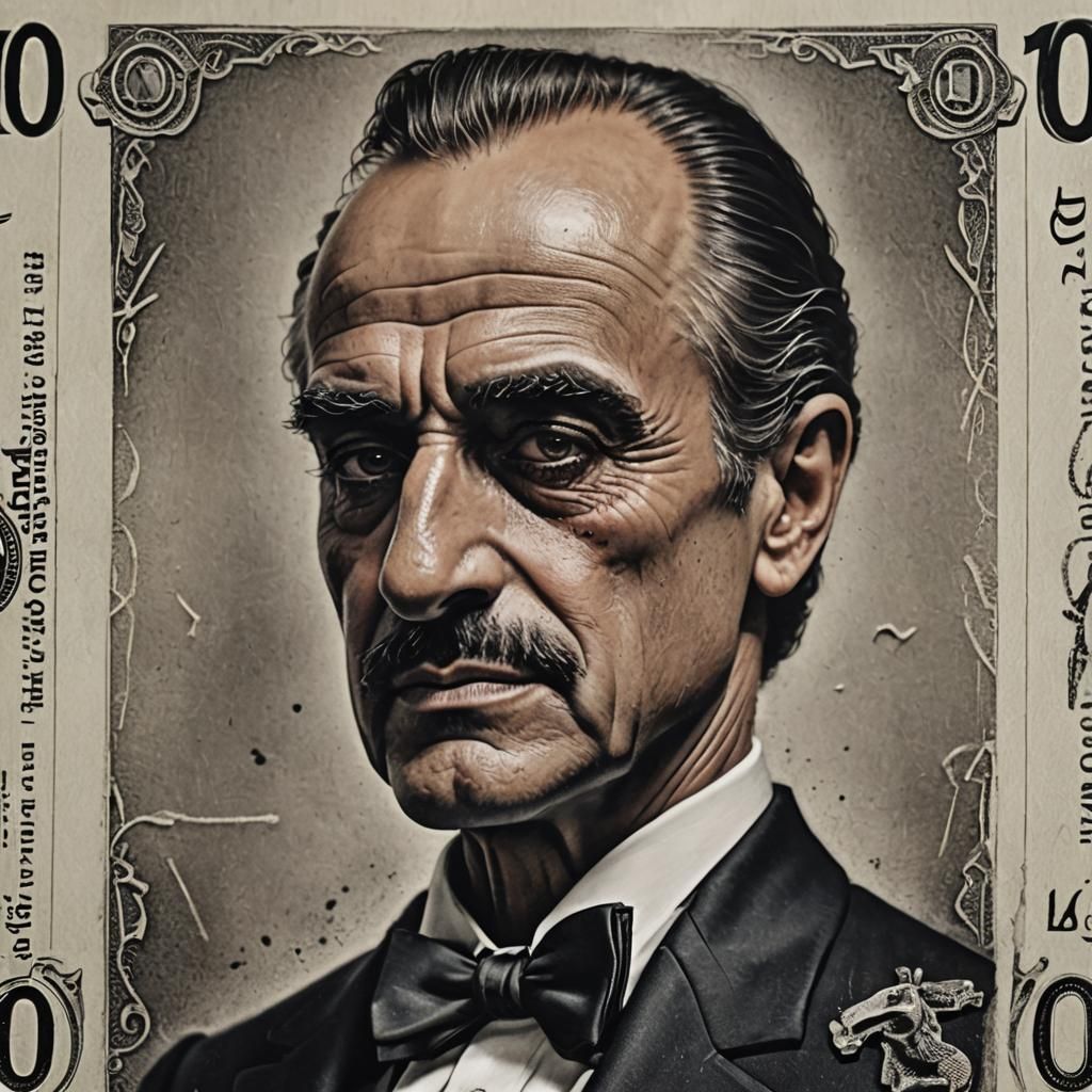Mr. Monopoly as The Godfather Portrait