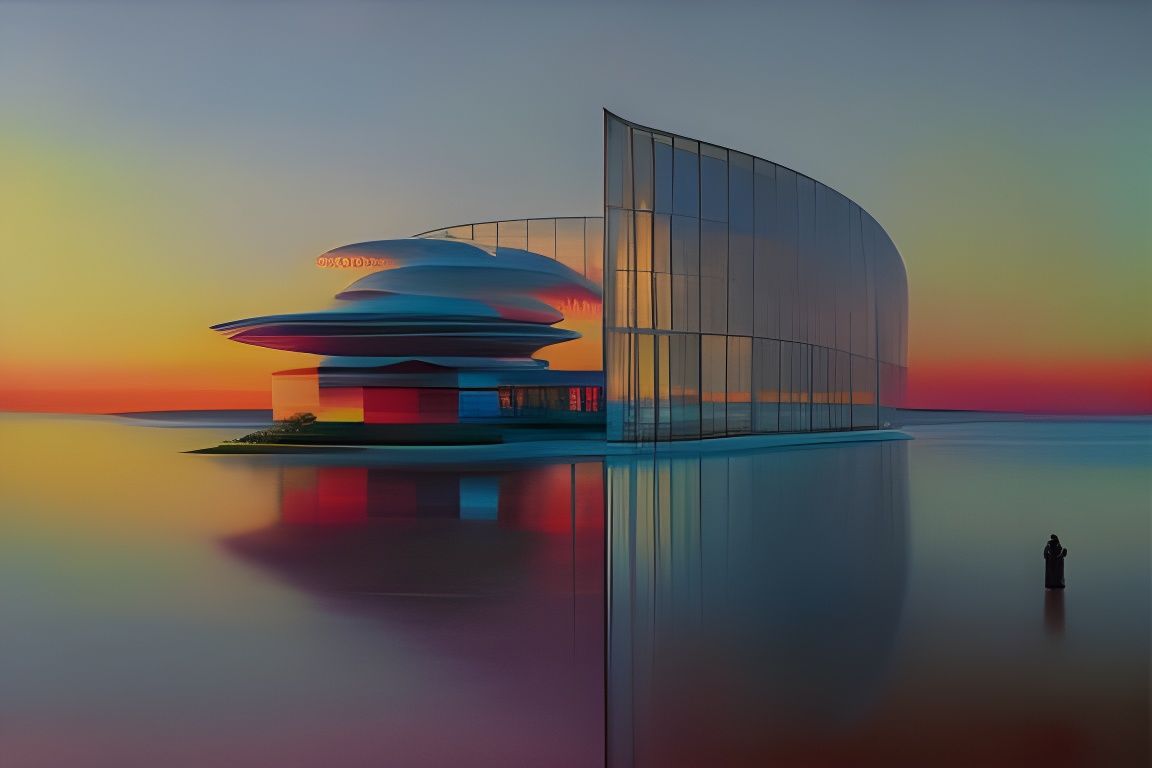 Thriving Submarine City in Steamnouveau Style