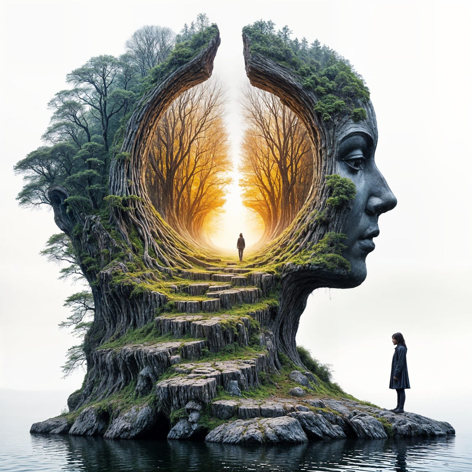 Seasons in Glass Spheres: Earth Portal Sculpture