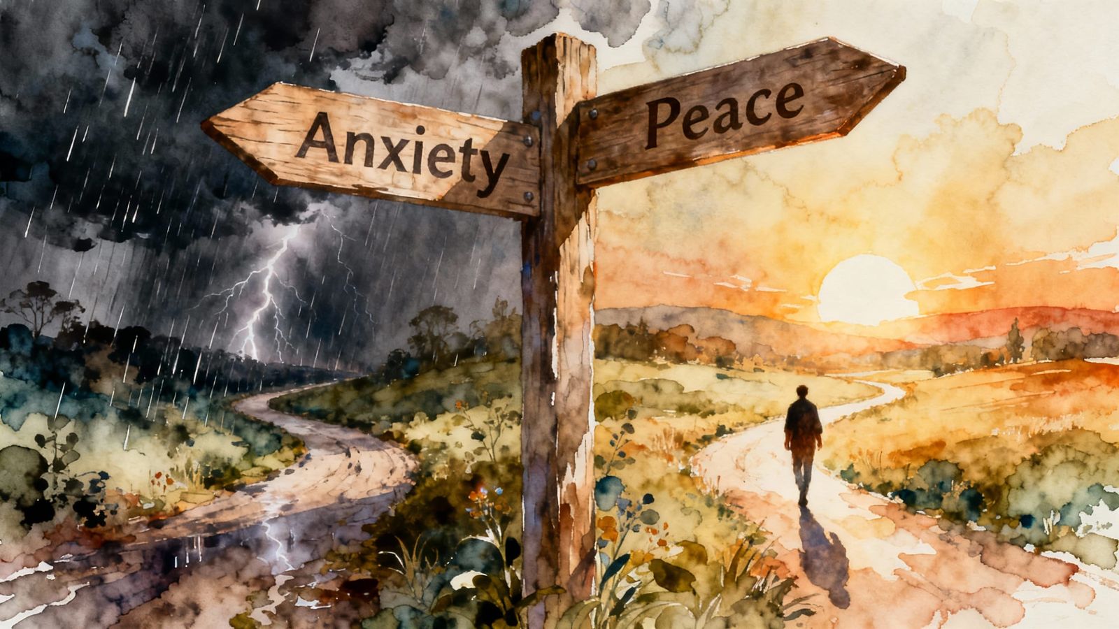 Serene Path to Peace: Crossroads of Anxiety