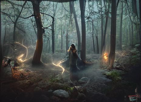 Hyperrealistic Witchcraft Scene in 8K Digital Art