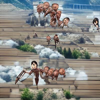 Colossal Titan Emerges: Attack on Titan Scene