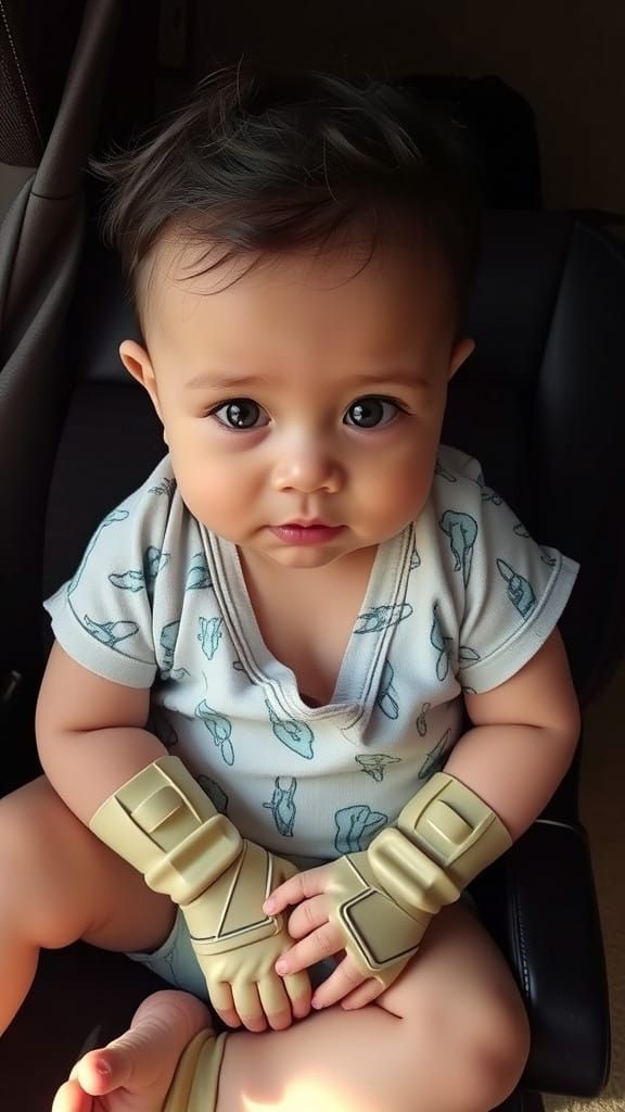 Batman Baby in Heroic Attire