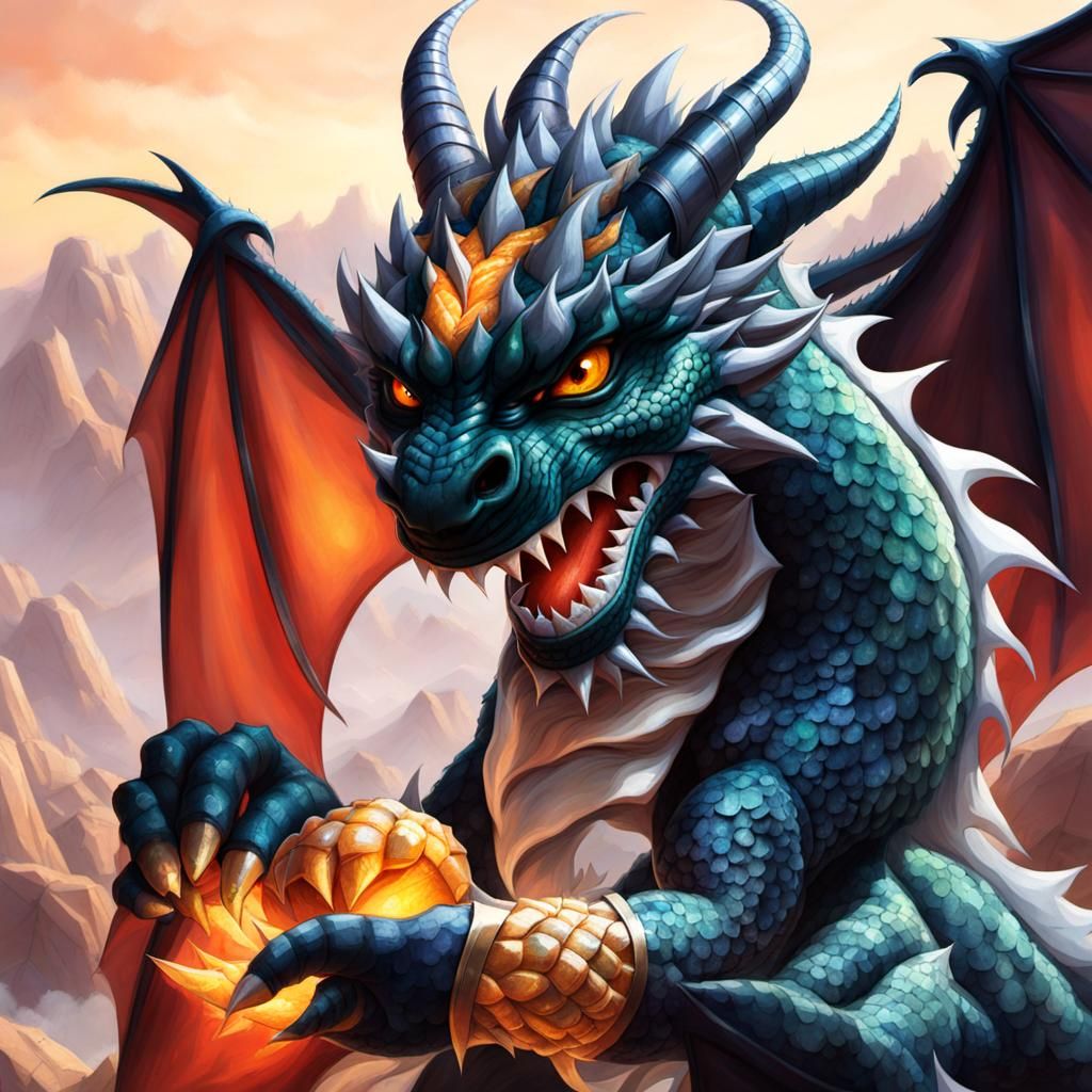 Detailed Dragon Paw Illustration