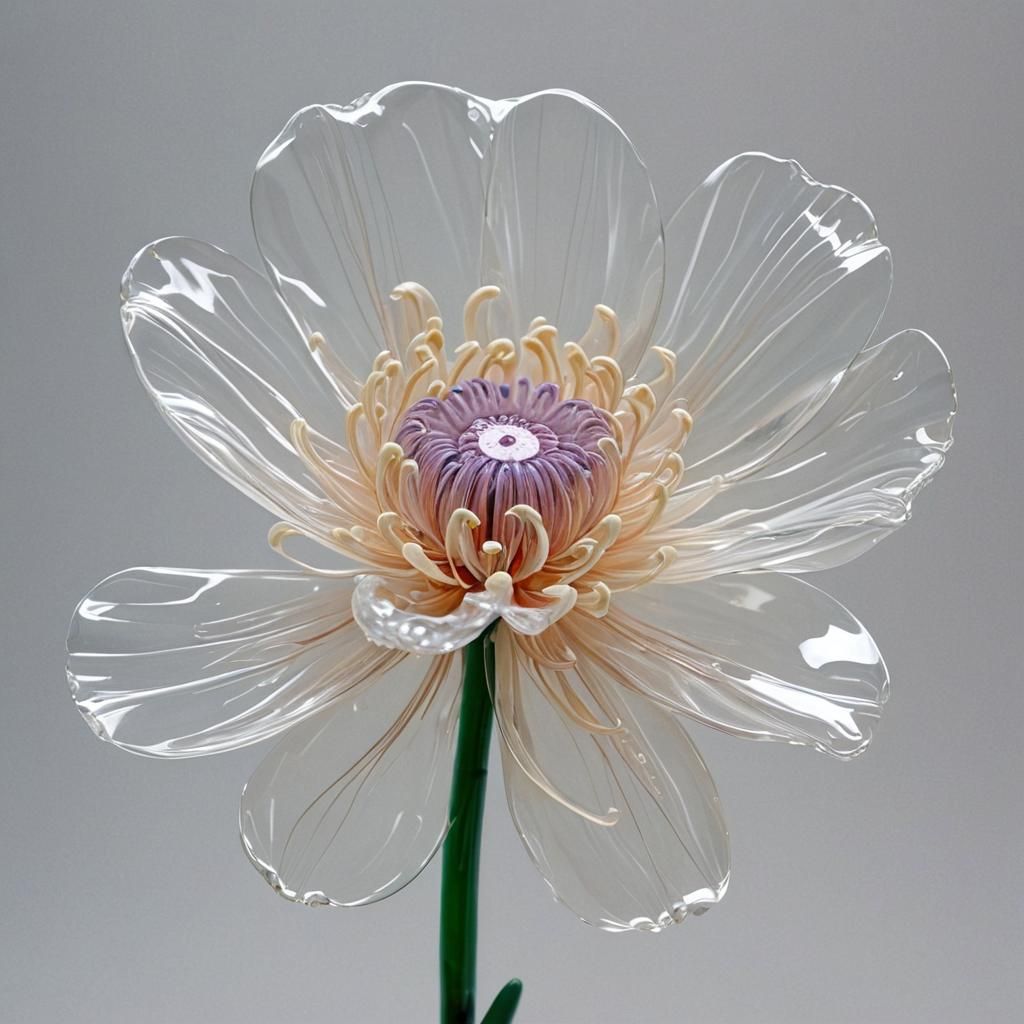 Futuristic Flower in Jelly Sculpture