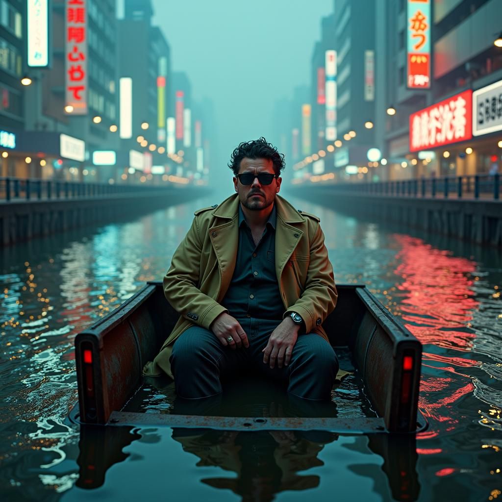 Chris Farley as Cyberpunk Antihero in Dystopian Van