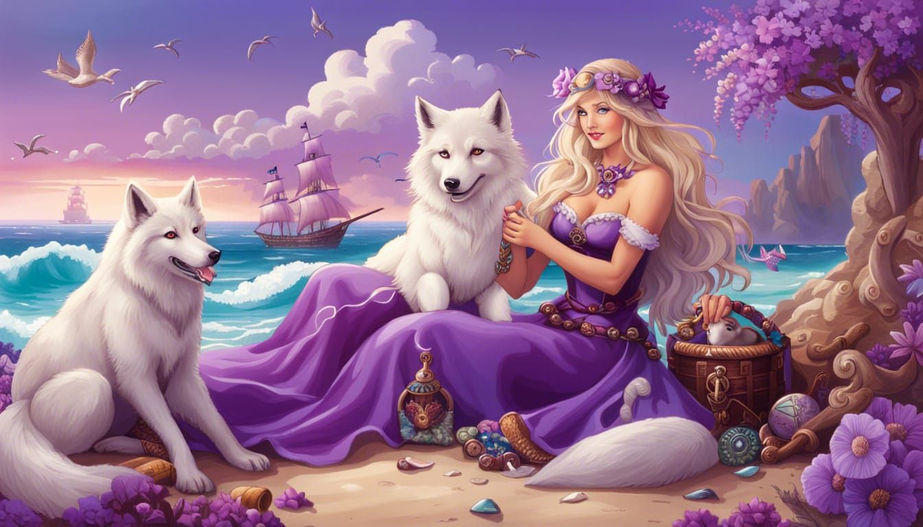 Wolfie and Mermaid Princess