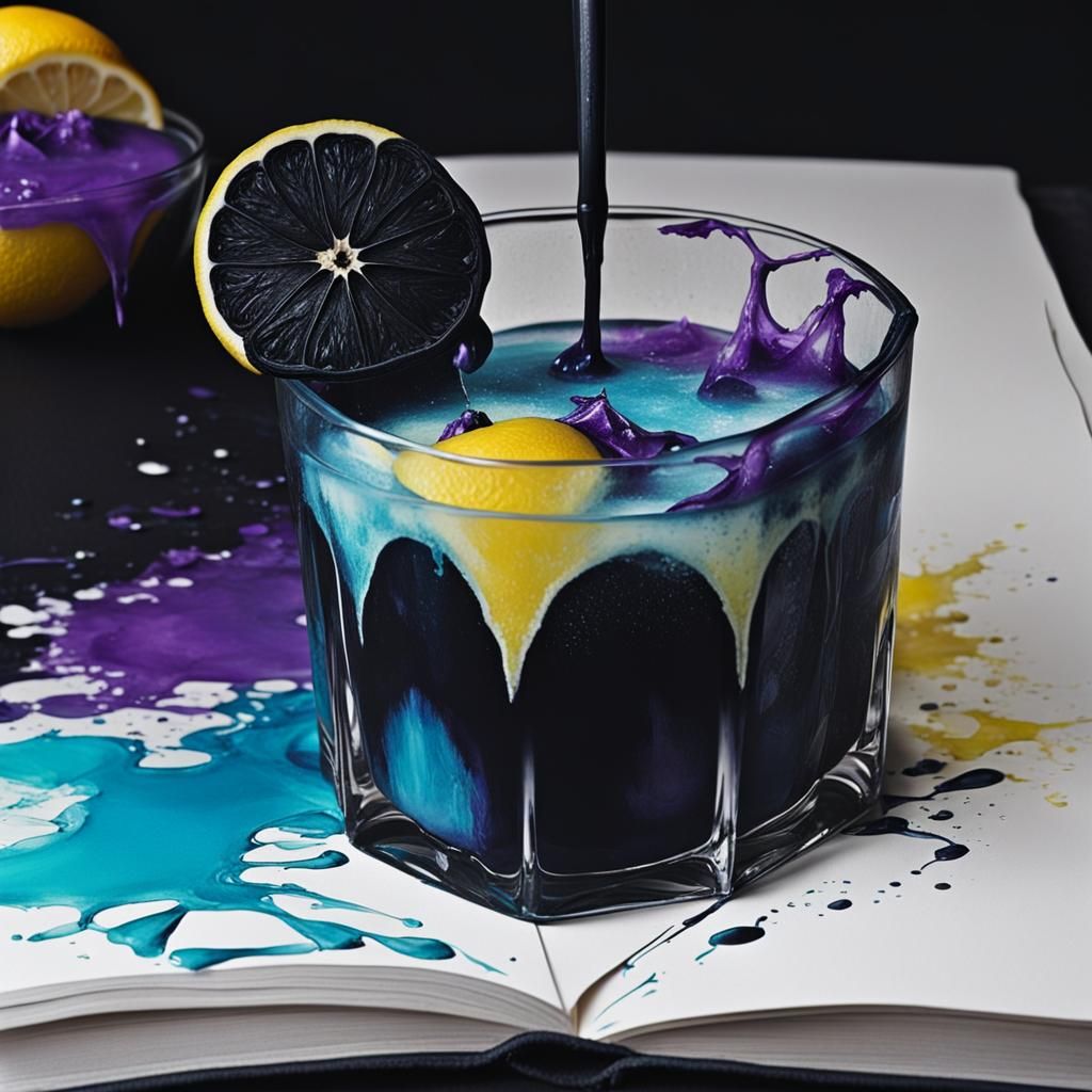 Gothic Still Life: Black Lemonade
