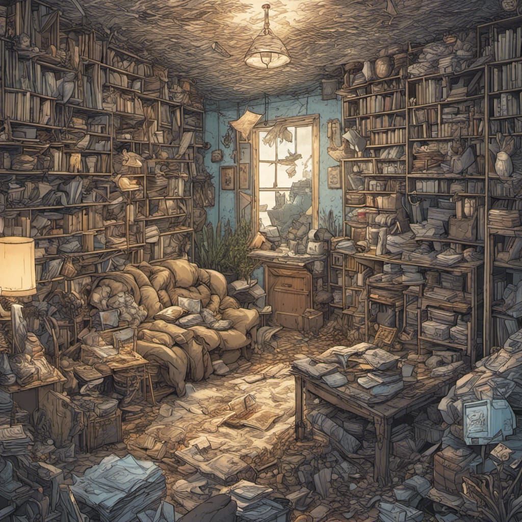 Comic Book Art of Natural Materials vs Secular Setting