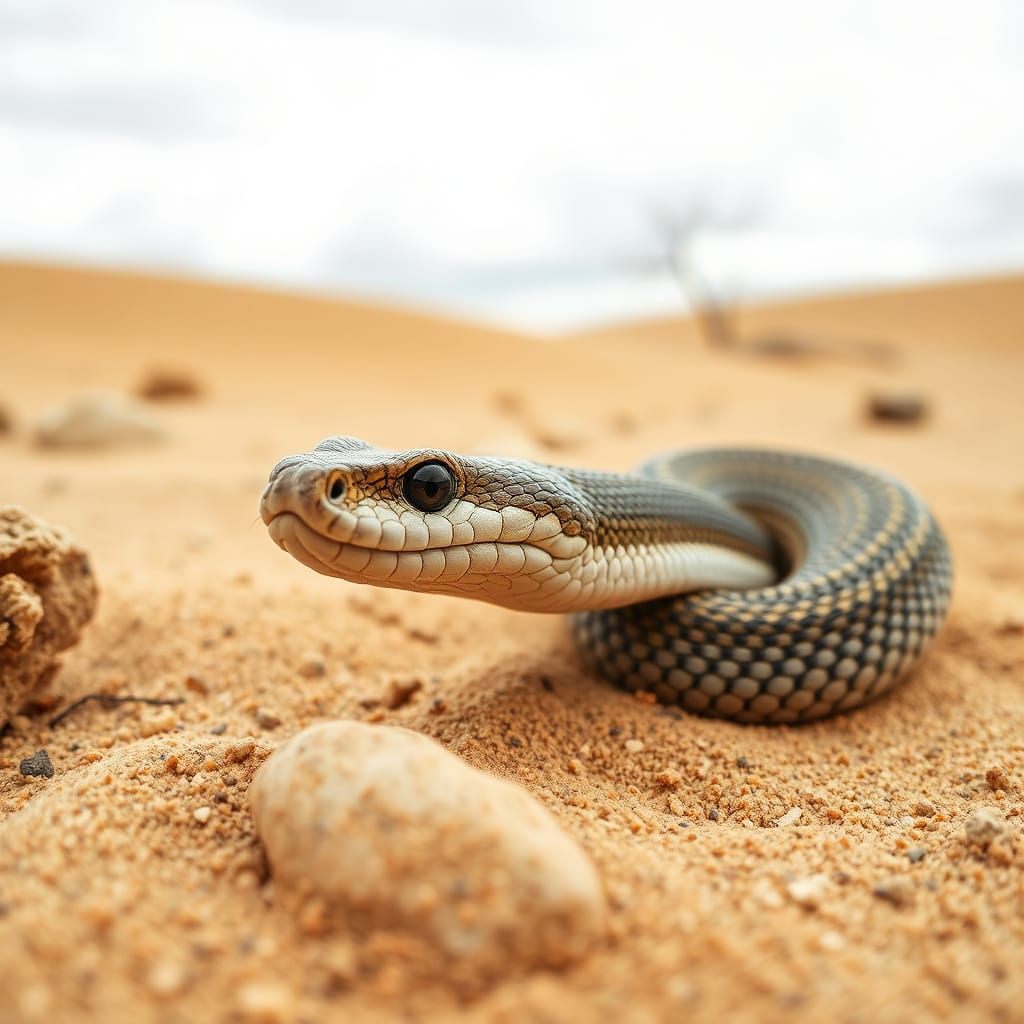 Western Hognose Snake in Natural Dune Habitat