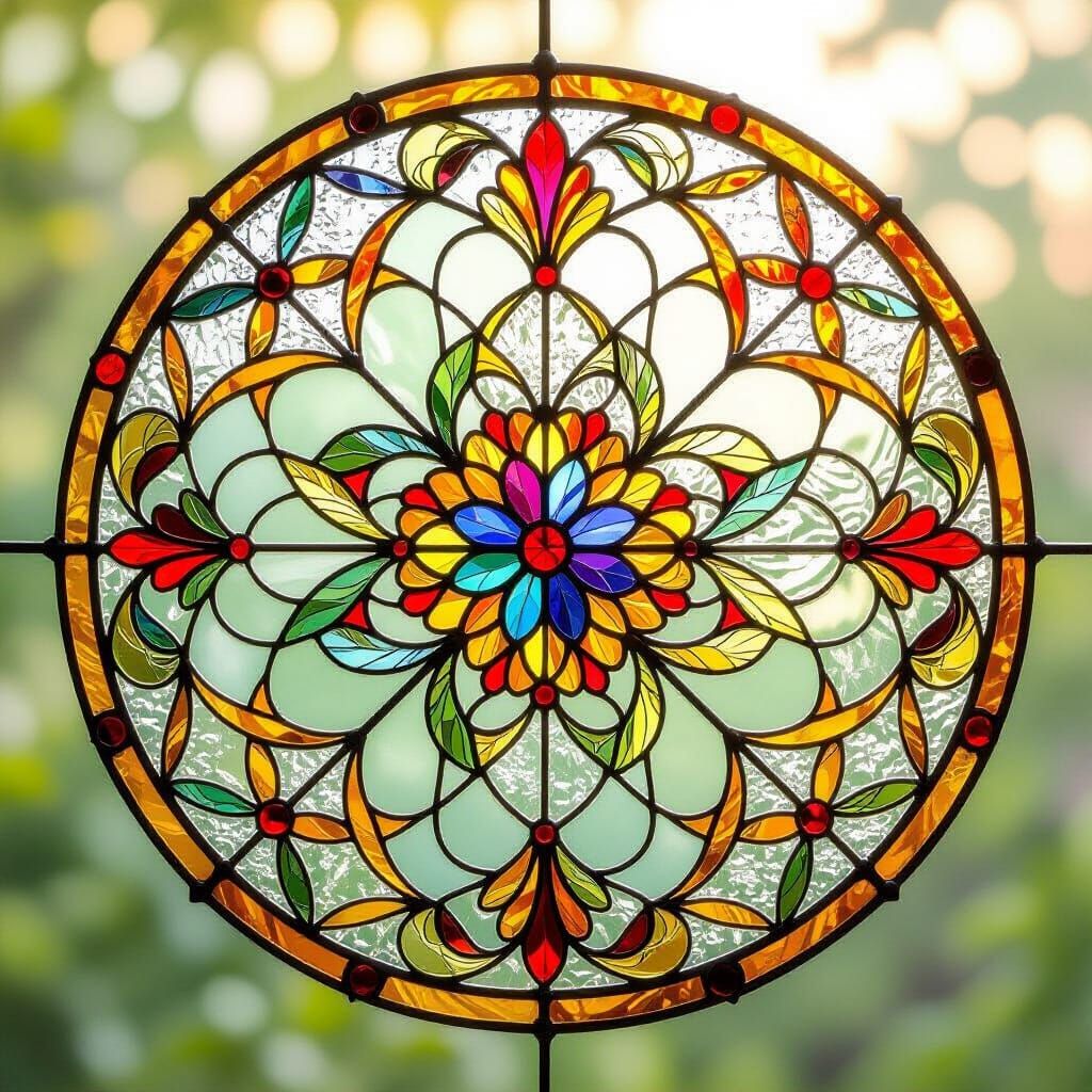 Stained Glass Art in Photorealistic Style