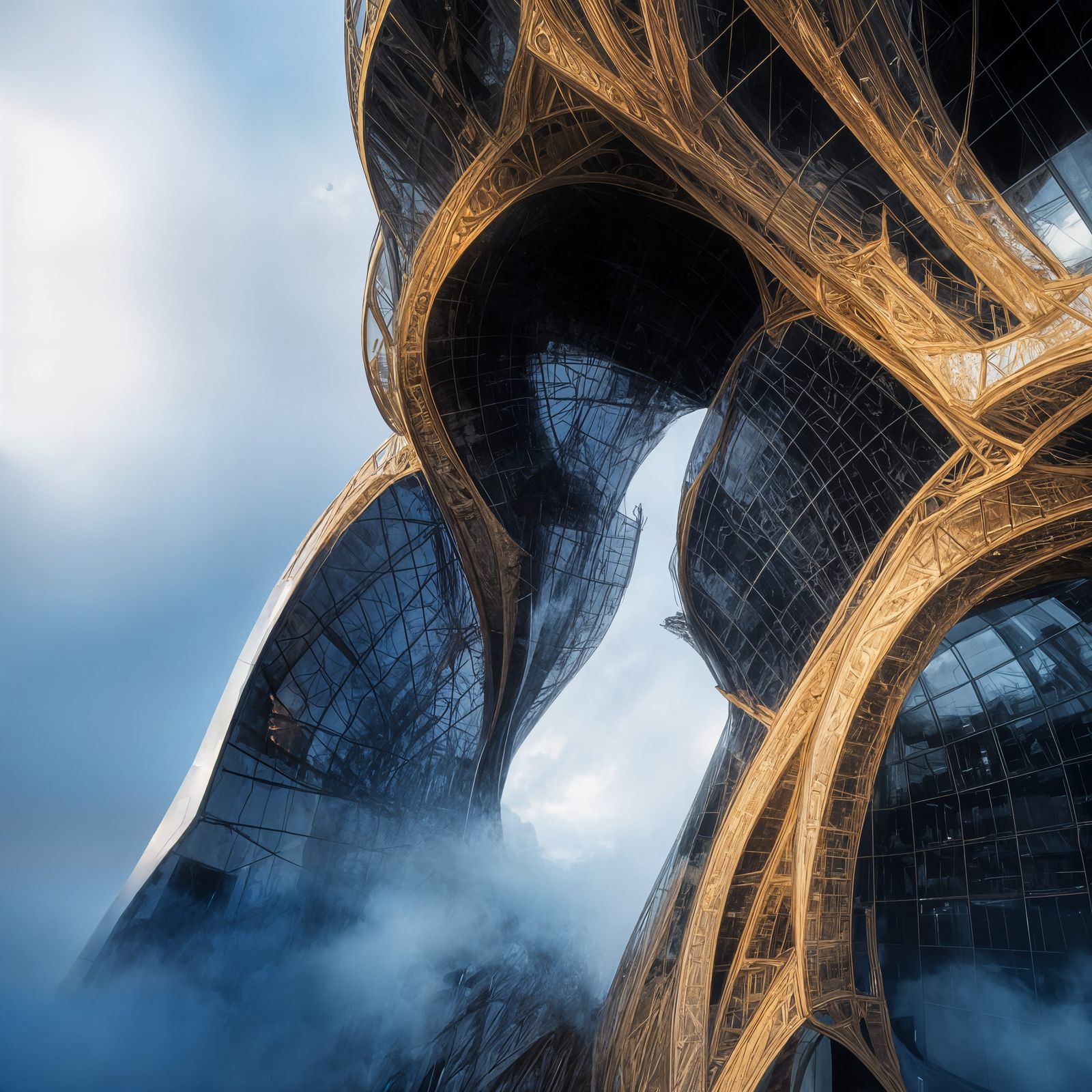 Ethereal Ultrarealistic Scene with Magic Particles in 8k