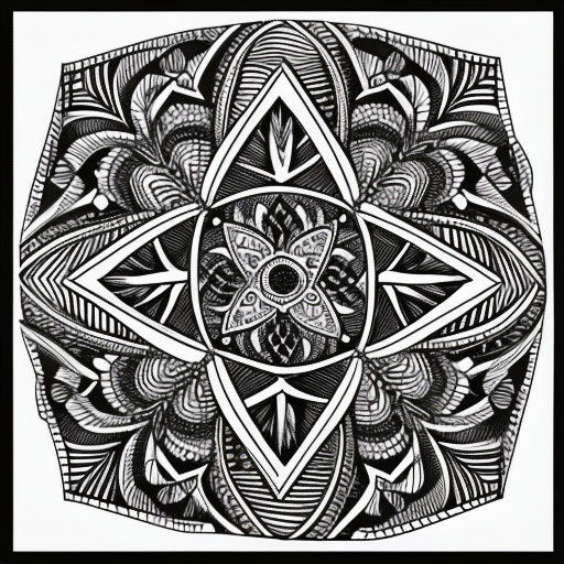 Meditative Zentangle Patterns