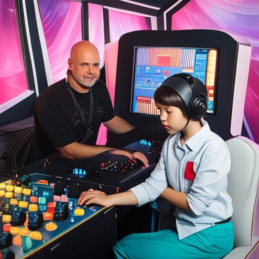 Musician and Daughter Create EDM Album in 80s Arcade
