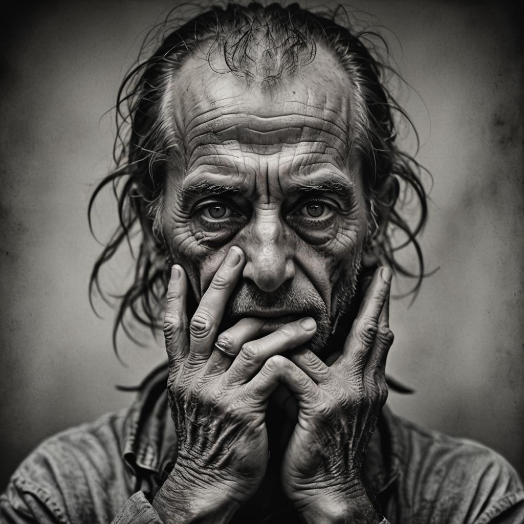 Emotional Portrait Photography: Face in Hands