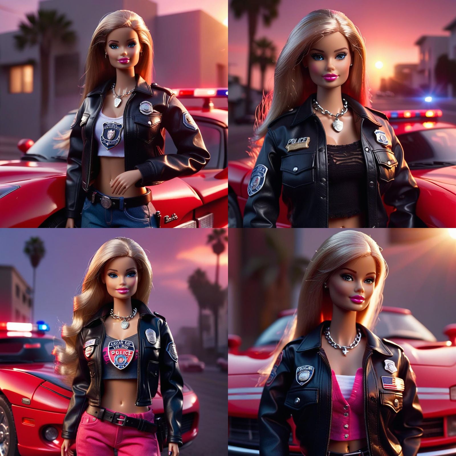 Barbie as LAPD Detective in Los Angeles