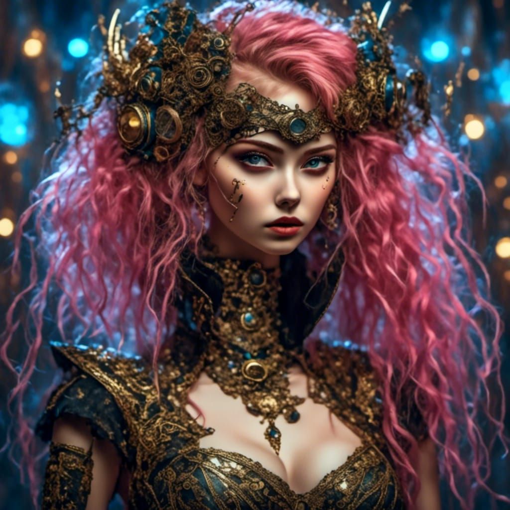 Steampunk Vixen with Celestial Elements