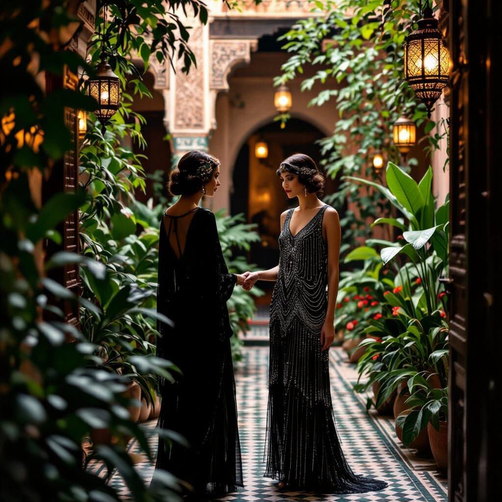 1920s Marrakech Meeting with Art Deco Flair