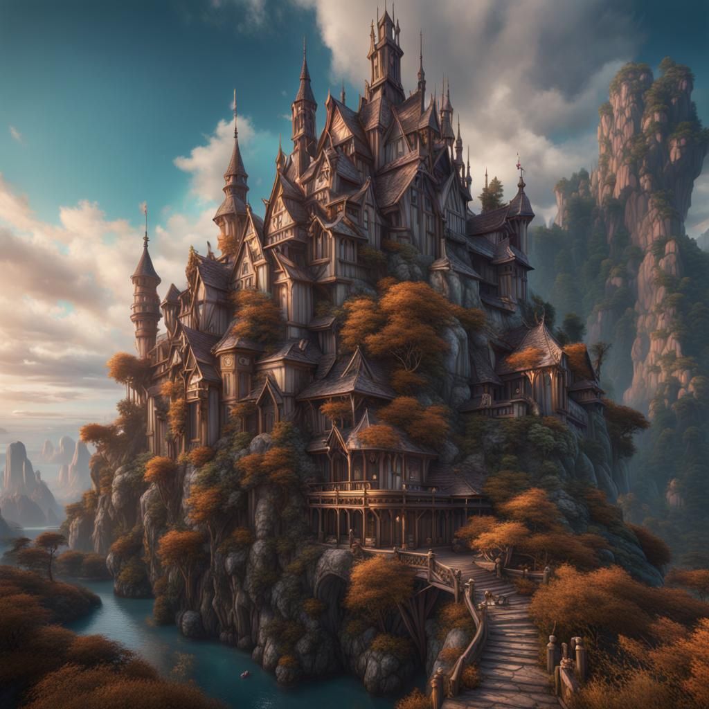 Fantastical Portrait of Alizée in Deep Color