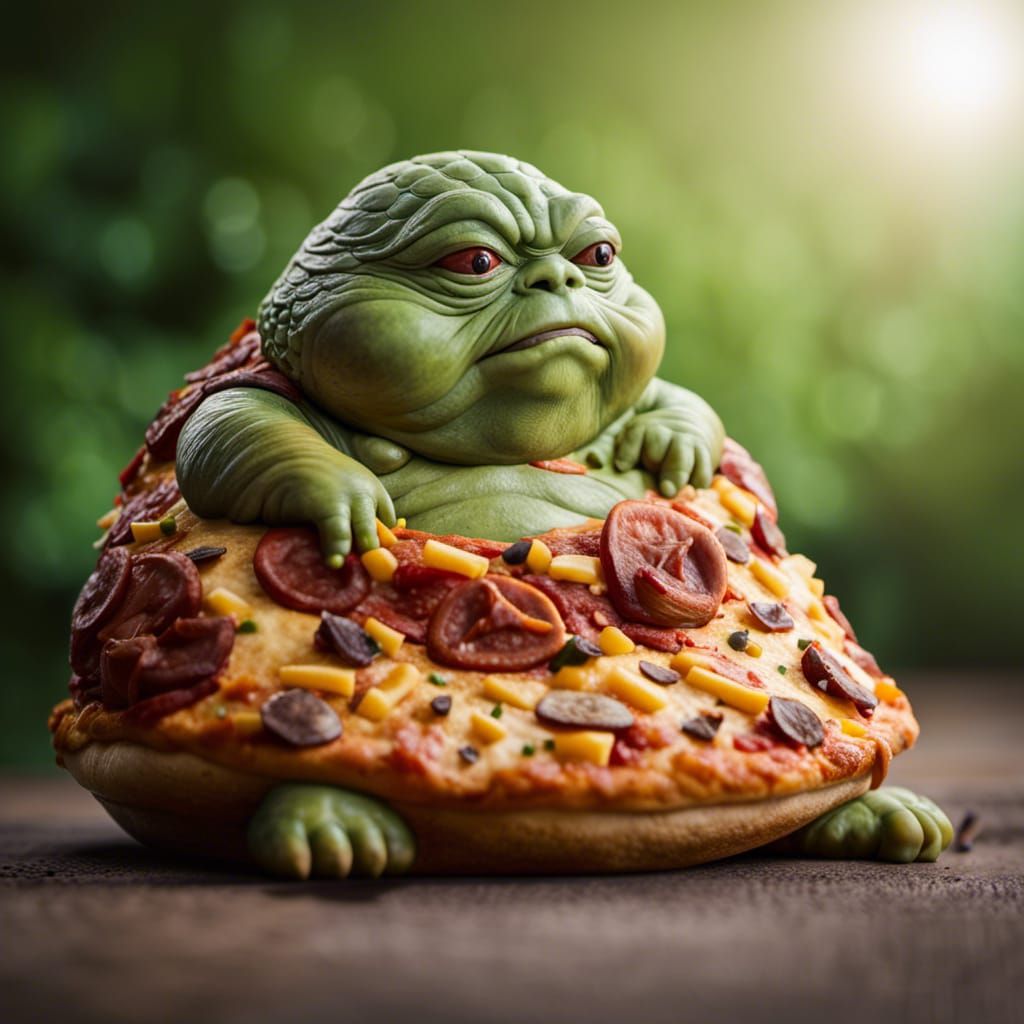 Pizza Jabba the Hutt: Realistic Photography