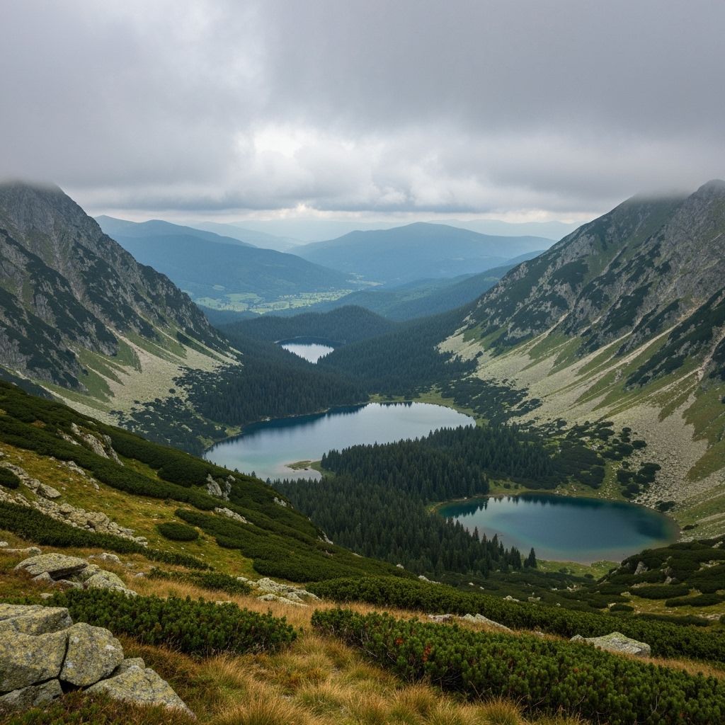 Misty Mountains Landscape: Bulgarian Scenery