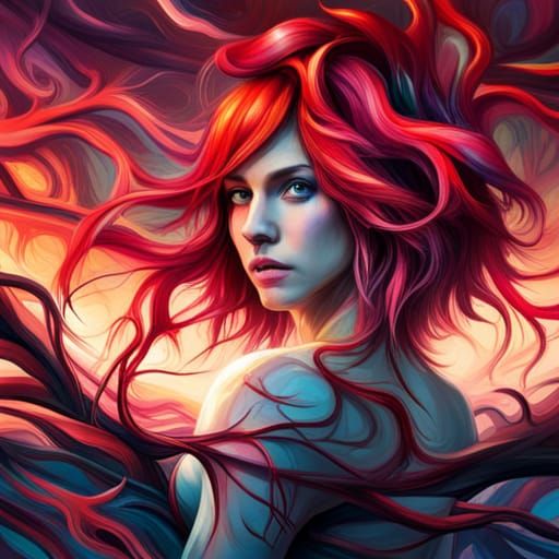 Graffiti Art: Lady of Elves and Tree Roots