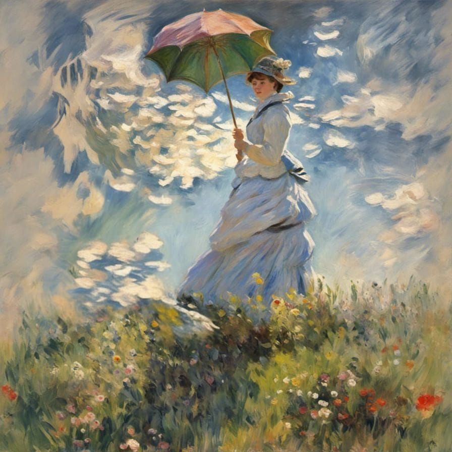 Impressionism Style of Claude Monet ~ Woman in 1874
