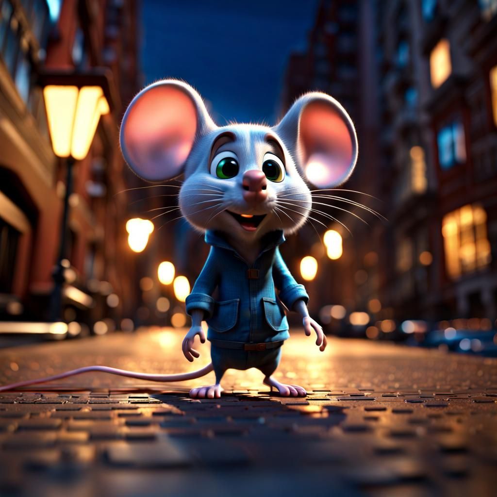 Murphy mouse visits the big city