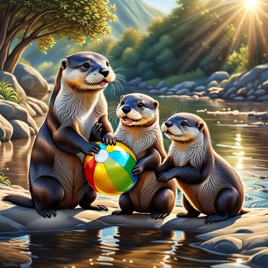 Otter Family